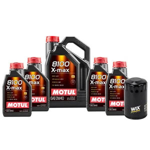 9L Motul 8100 X-MAX 0W40 WIX Filter Motor Oil Change Kit API SN For VW - Picture 1 of 1