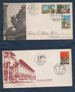 BRASILE LOTTO DI  3 FIRST DAY COVER - Imagen 1 de 2