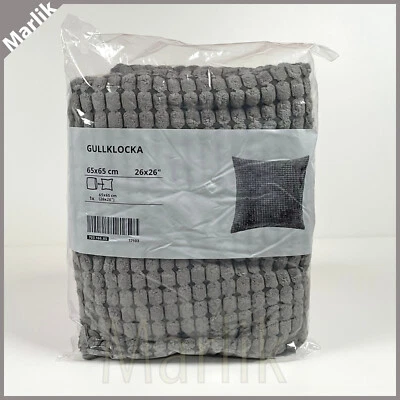 Ikea GULLKLOCKA Pillow Cushion Cover 26x 26", Chenille, Gray, NEW - Image 1 of 2