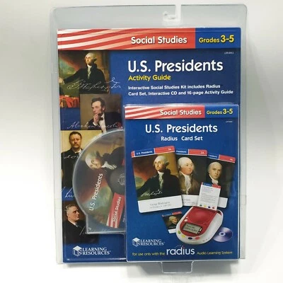 U.S. PRESIDENTS for use with Radius Audio Learning System Card Set Guide CD New - Image 1 of 3