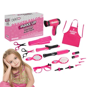 Kids Toys For Girls,Pretend Play Hair Salon Set For Little Girls Barber Playset - Picture 1 of 9