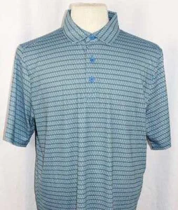 New Men's Cutter & Buck Pike Multi-Color ZigZag Print SS Polo Shirt L NWT 3 Avai - Picture 1 of 2