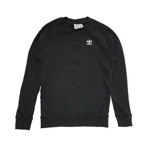 Adidas Black Long Sleeve Crew Neck Sports Sweatshirt Uk Women's Size XS K683 - Picture 1 of 7