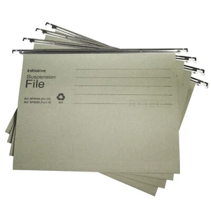 Green A4 Hanging Suspension Files Tabs Insert Cabinet Filing Folders Storage - Picture 1 of 4