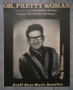 1964 Rock/Pop sheet music ROY ORBISON - Oh, Pretty Woman by Orbison & Bill Dees - Picture 1 of 3