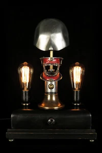 Alte Dental Phantom, Zahnarzt Dentoform um 1920 / Praxislampe Kuriositäten - Bild 1 von 12