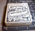 Vintage Murray & Nickell, White Poplar Bark, 1900s Pharmacy New unopened box NOS