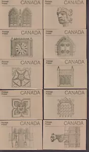 Canadá 1987 BK92B "Edificio del Parlamento" Folletos Coll'n de 10 cubiertas diferentes MNH - Imagen 1 de 2