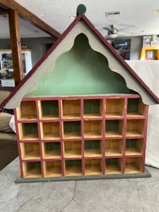 Vintage Kuriositäten Vitrine - 24 1”x1” Quadrate und Top Display - WUNDERSCHÖN - Bild 1 von 6