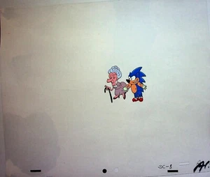 Adventures of Sonic the Hedgehog 1992 Animation Production Cel DIC - Imagen 1 de 2