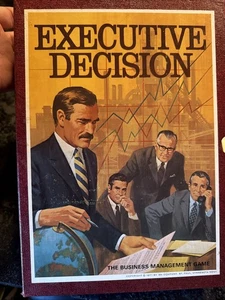 Vintage 3M Bookshelf Board Game EXECUTUVE DECISION ~ Complete - Picture 1 of 9