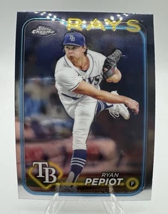 2024 Topps Chrome #128 Ryan Pepiot Tampa Bay Rays - Picture 1 of 2