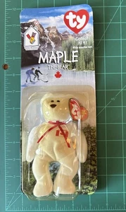 McDonalds: TY MAPLE the Bear Canada Beanie Baby Plush 1999   *** SEALED NEW *** - Picture 1 of 2