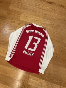 Adidas Bayern Munich MICHAEL BALLACK🇩🇪 2003/2004 home jersey (Size Large) - Picture 1 of 4