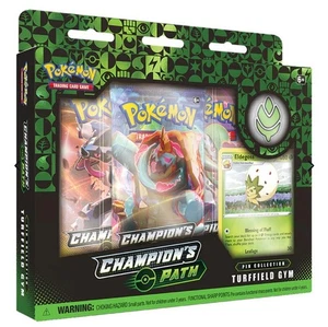 Pokemon TCG Champion's Path Special Pin Collection Box Turffield Gym Box NEU - Bild 1 von 1