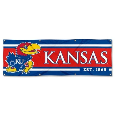 Kansas KU Jayhawks Large 6 Foot Banner - Image 1 of 4