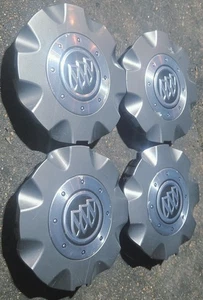 Set of 4 OEM 2005-2009 Buick Lacrosse CXL GRAY Center Caps Hubcaps GM 9595038 - Picture 1 of 10