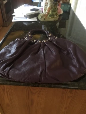 Gucci Large Leather Purple Pelham Handbag - Image 1 of 4