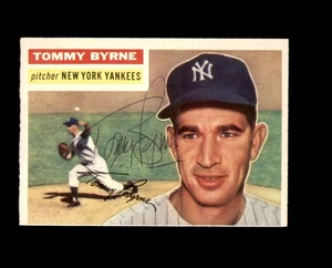 Tommy Byrne Signed 1956 Topps New York Yankees Autograph - Bild 1 von 2