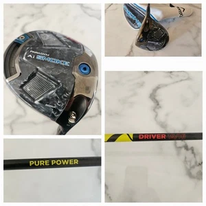 Callaway Ai Paradym Ai Smoke Max Golf Driver With TPT POWER 19/HI SHAFT . - Picture 1 of 12