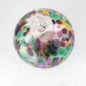 Kunstglas Geist Baum Hexenkugel groß 5,5" mundgeblasen hängend Glaskugel - Bild 1 von 9