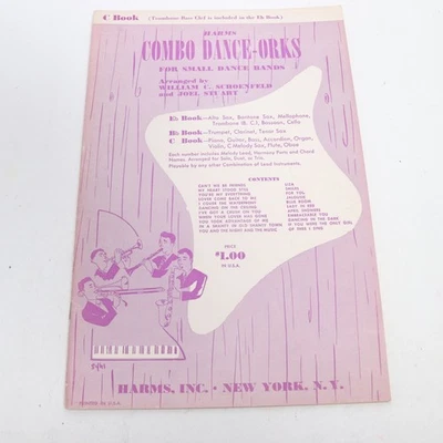 Combo Dance-Orks C Instruments Songbook 1952 Harms 22 músicas - Imagem 1 de 4