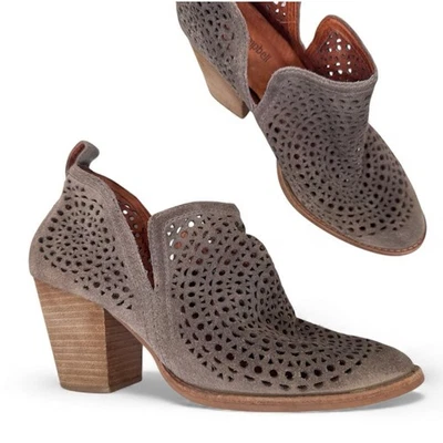 Jeffrey Campbell Marrón Corte Láser Apilado Madera Botines Mujer 9 Botines Otoño Foto 1 de 4