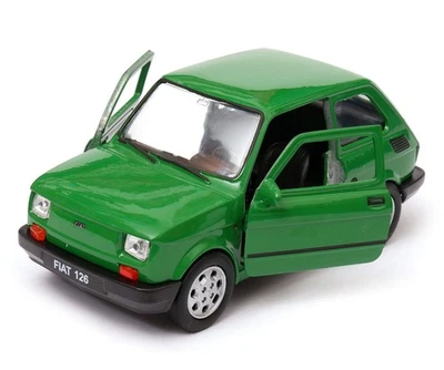 Fiat 126p Coche Familiar Polaco/Italiano Modelo Diecast Juguete Verde Escala 1:32-1:34 Welly Foto 1 de 4