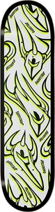Darkstar Overprint Skateboard Deck 825 White/Lime rhm - Picture 1 of 1