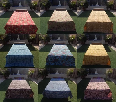 Lote de 10 colchas de algodón vintage indias edredón Kantha manta al por mayor Foto 1 de 4