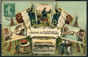Carte postale - Militaria - France - Souvenir de Montargis (CP27564OK) - Picture 1 of 2
