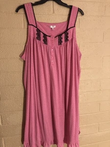 Secret Treasures size 4X Sleep Dress 26/28 Poly/Rayon Sleeveless PJs - Picture 1 of 10