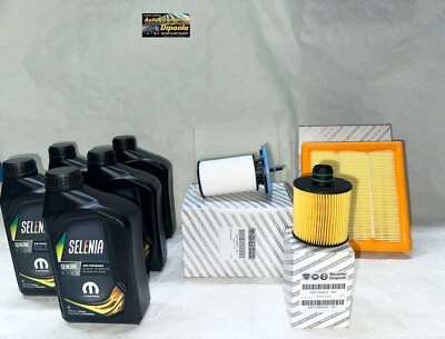 KIT TAGLIANDO JEEP RENEGADE COMPASS 1.6 2.0 CRD SELENIA 0W20 + FILTRI ORIGINALI - Immagine 1 di 3