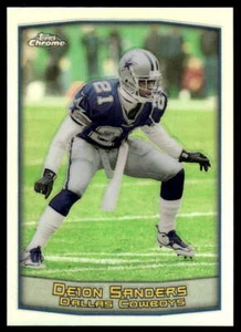 1999 Topps Chrome #69 Deion Sanders CALCIO Dallas Cowboys - Foto 1 di 2