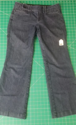 Banana Republic Womens Slim Boot Cut Jeans Sz 27/4P Darkwash Jeans #005 - Image 1 of 4