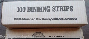 OEM 41010 Black 1" x 11" Velobind Hot Knife Binding Strips 100 ct - Picture 1 of 5