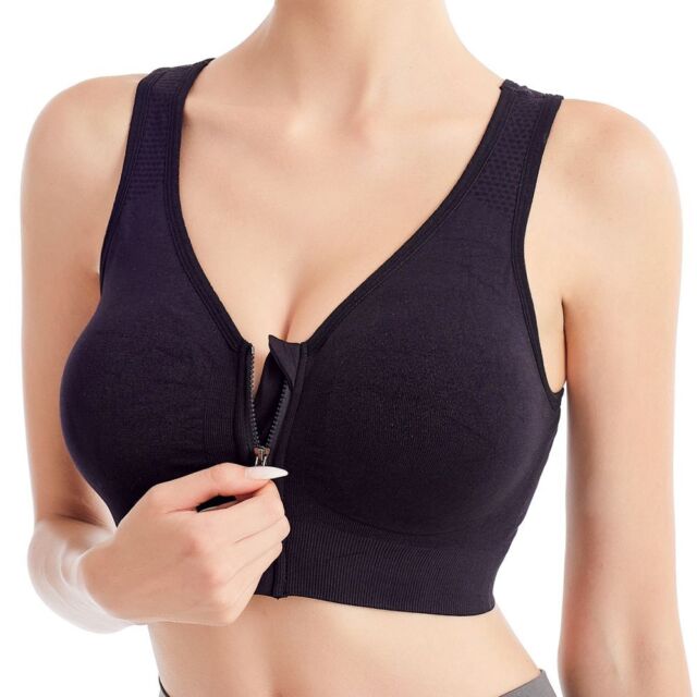 One Size Band Black Sports Bras for Women