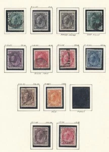 CANADA (MK5198) # 66-73,87 VF-USED 1/2-3,5,8,10cts QV MAPLE LEAF ISSUES+ CV $270 - Bild 1 von 1