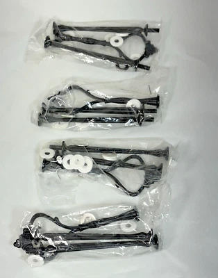 4 Set Cake Tray Stand Handle Plate Hardware Fitting, 3-Tiers Mini Crown Black - Image 1 of 4