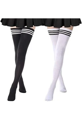 Kniestrümpfe Overknee Strümpfe Damen Oberschenkelsocken - Bild 1 von 4