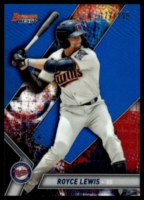 2019 Bowman's Best Top BLUE Royce Lewis /150 Minnesota Twins #TP-22 - Image 1 of 2