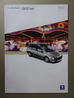 PEUGEOT 307 SW orig 2005 UK Mkt Sales Brochure - Image 1 of 4