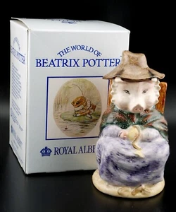 Very Cute Royal Albert Beatrix Potter Figure ~ And This Pig Had None MIB - Picture 1 of 4
