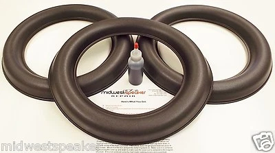 MW AUDIO JL Audio 13W7 13W7AE 13.5" Subwoofer Refoam Repair Kit - 3 Foams with Glue