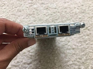 Cisco VWIC-2MFT-T1 2-Port RJ-48 Multi-Flex T1 Trunk Card High Density Voice WAN - Picture 1 of 1