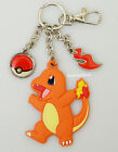 Porte-clés charme charme Pokémon Charmander Pokeball Ruber et Métal Porte-clés Anime Cadeau 