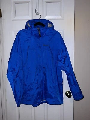 MARMOT Precip Eco Mens Hooded Full Zipper Windbreaker Jacket Sz XL - Image 1 of 4