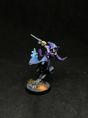 Solitaire painted Warhammer 40k Harlequins Aeldari Ynnari Craftworld xenos army - Image 1 of 4