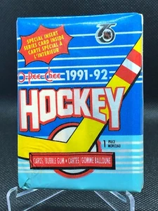 O-Pee-Chee 1991-92 NHL Hockey Trading Cards & Bubble Gum (Wax Pack 1 Sealed) - Picture 1 of 6
