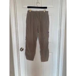 James Perse Pants Pull On Corduroy Cargo Cotton Tan Taupe Size 3 Large - Picture 1 of 4